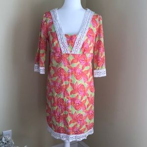 Lilly Pulitzer 💯% Cotton 3/4 Sleeve Dress